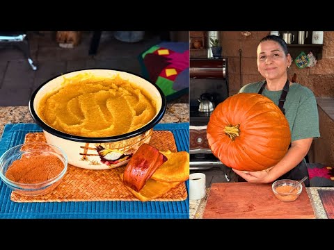 Pure de Calabaza con Especias de Otoño - Base para Atole, Empanadas y Panes Tradicionales