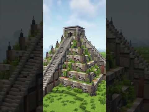 Building a Maya Temple in Minecraft with Natural Design and Detail / Inspiration