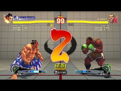 SSFIVAE~ E.Honda (Hameo100Kan) vs. Balrog (onigirl kai) HD