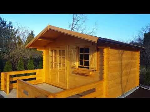 Domek drewniany Rais 4x3,5m + taras