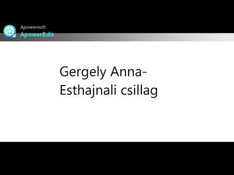 Gergely Anna Esthajnali csillag