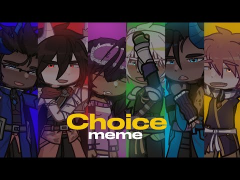 🌅【𝘾𝙃𝙊𝙄𝘾𝙀 𝙢𝙚𝙢𝙚】🌅 || My Inner Demons || Gacha
