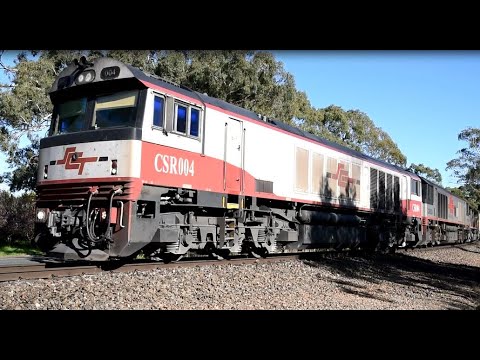 SCT Freight & Aurizon Grain pass through Adelaide Hills CSRs, SCTs, GWAs & Vintage CL Class Locos!