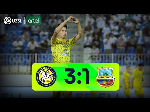 Superliga 18-tur. Surxon - Bunyodkor bahsida kiritilgan gollar va xavfli vaziyatlar (Highlights)