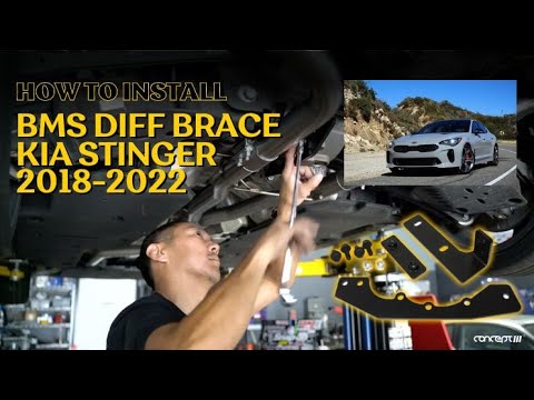 How to install a BMS Diff Brace for 2018-2022 Kia Stinger and G70 Genesis!!