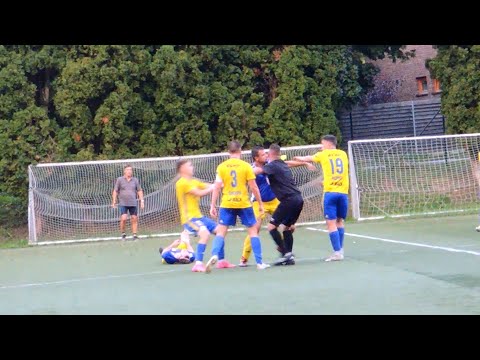 Řežba při červené kartě | SK Zlín - muži Luhačovice B 3:0