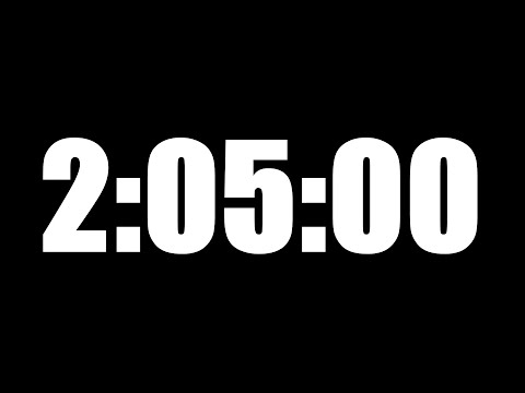2 HOUR 5 MINUTE TIMER • 125 MINUTE COUNTDOWN TIMER ⏰ LOUD ALARM ⏰