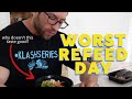 What do you do when you HATE YOUR FOOD? Worst Refeed Day in Prep
