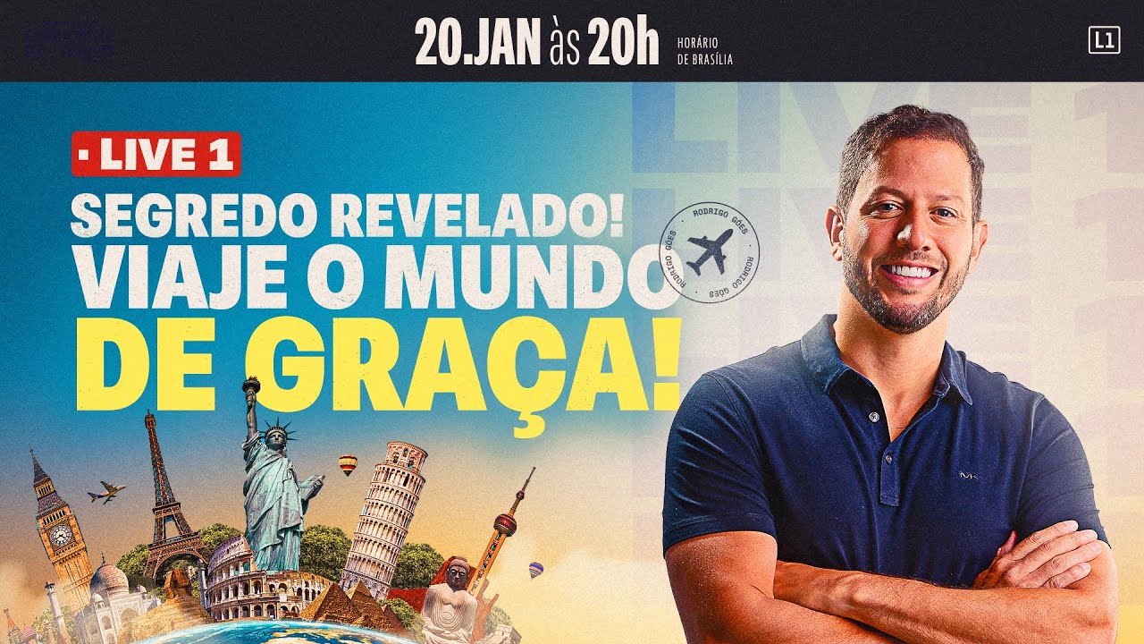Live 1: Como usar as milhas para viajar de graça
