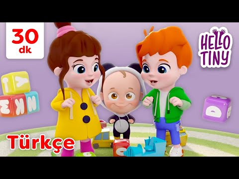 Eve Geldi Bir Kardeş, ve İlk Kelimeler hakkında daha fazla Şarkı! 🔤👶🏼 | Hello Tiny Türkçe