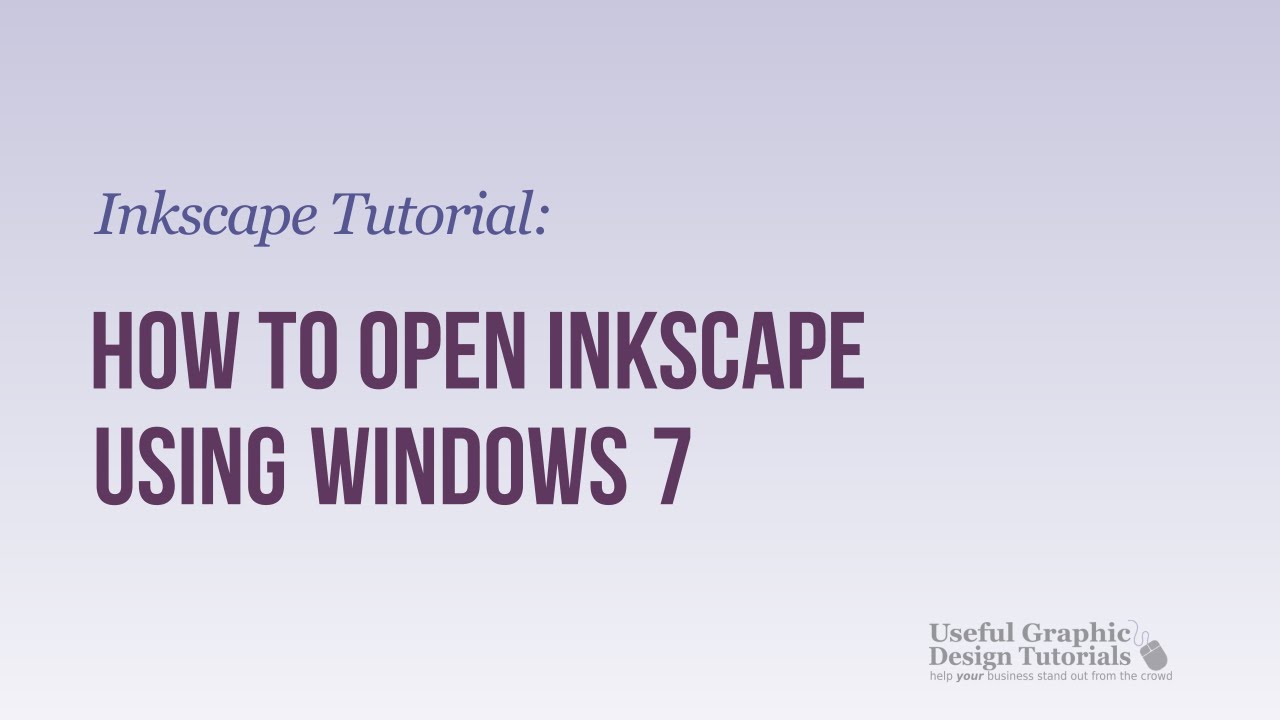 Open Inkscape with Windows 7