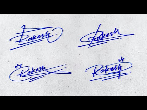 ✅ Rakesh name signature style | Letter R signature style | R signature | R signature tutorial