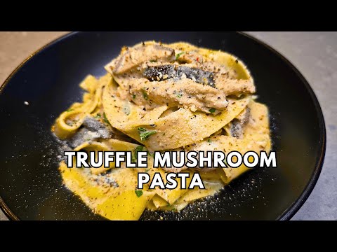 The ONLY Truffle Wild Mushroom Pasta Recipe You'll EVER Need! A simple dish, that tastes glorious!