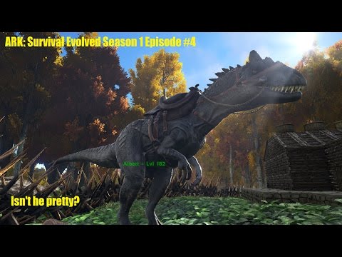 ARK: Survival Evolved Season 1 Episode#4 - taming an Allo/ taking on the pack and more -