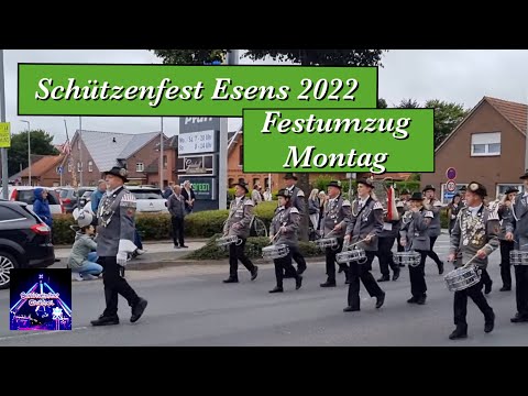 Schützenfest Esens 2022 - Festumzug Montag