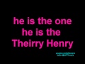 Thierry Henry Song (video lyrics) 