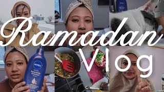 Ramadan in NYC 🌙 ep 1🌙 2nd Snowstorm ❄️, My Go-To Winter Skincare, Iftar Prep