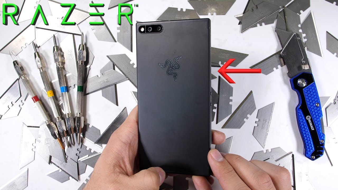 Razer Phone Durability test - Scratch BURN and BEND tested!