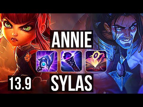 ANNIE vs SYLAS (MID) | 67% winrate, Legendary, 9/3/7 | KR Challenger | 13.9