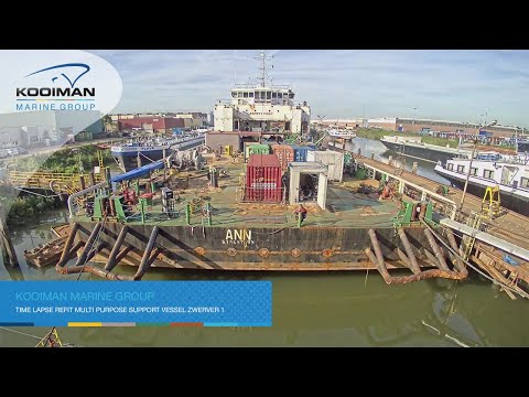 Kooiman Marine Group refit van de Zwerver 1 - time lapse impressie