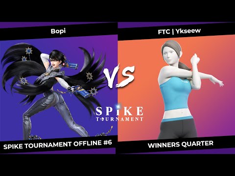 SpikeT Offline #6 Winners Quarter - Bopi (Bayonetta) VS FTC | Ykseew (Wii Fit Trainer)