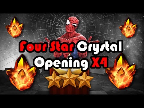 Crystal Poppin' Ep. 2: 4 Four Star Hero Crystal Opening!| Marvel Contest of Champions
