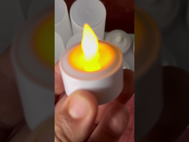 Vídeo relacionado con ERTYUI Paquete de 12/24/50/100/200 velas de té LED, luz blanca cálida, para decoración