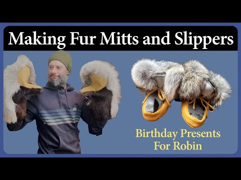 Handmade Fur Slippers & Mitts Aboard Arabella | Winter Boat Life in Newfoundland