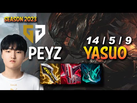 Gen Peyz YASUO vs DARIUS Bot Lane - KR Ranked
