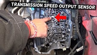 TRANSMISSION OUTPUT SPEED SENSOR LOCATION REPLACEMENT REMOVAL CHEVROLET CRUZE, CHEVY CRUZE