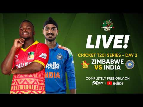 LIVE | India Tour of Zimbabwe - Day 2 | Cricket T20I SERIES | SportyTV