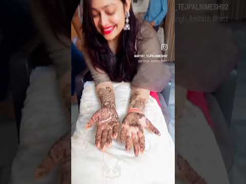 tejpal mehandi Art 🥰 #ternding song #virslshorts