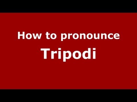 How to Pronounce Tripodi - PronounceNames.com