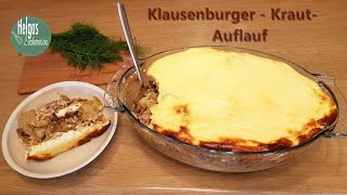 Klausenburger Kraut -Auflauf mit Hackfleisch und Reis, siebenbürgischer Art