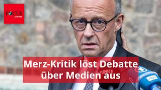 Medien müssen Merz nicht retten – es zählen Fakten