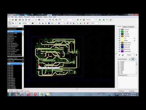 Diptrace autorouting single or double layer settings