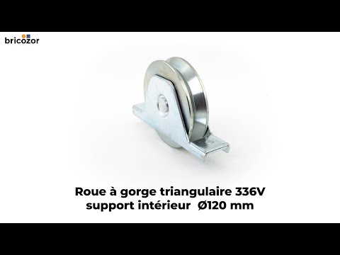 Roue à gorge triangulaire 336V - support intérieur - 2 roulements COMUNELLO