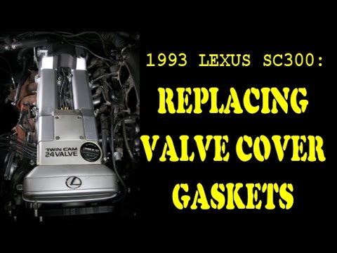 Replacing Valve Cover Gaskets: 1993 Lexus SC300, 2JZ-GE non VVT-i