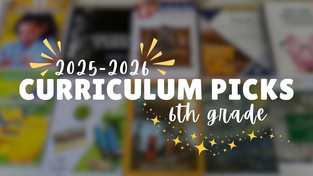 ✨ 6TH GRADE HOMESCHOOL CURRICULUM PICKS 2025-2026 | MIDDLE SCHOOL CURRICULUM CHOICES 📝