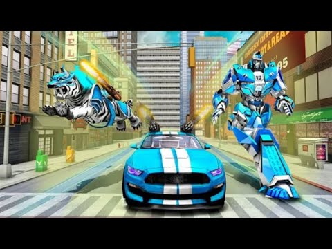 US Police Tiger Robot Police Plane Transport Android Gameplay