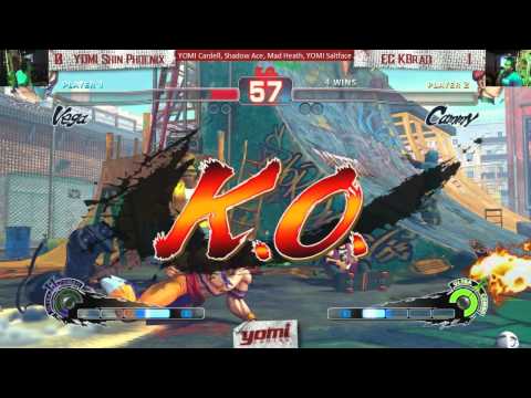 Loser's Bracket YOMI Shin Phoenix (Vega) vs EG KBrad (Cammy) USF4 Yomi Capcom Night!