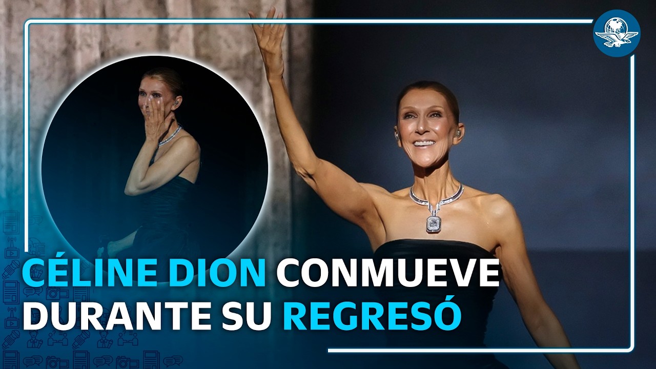 Céline Dion rompe en llanto durante su regreso a los escenarios