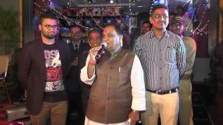 preview picture of video 'Sri.C.P Singh on holi milan samaroh at Food Belle Ranchi'