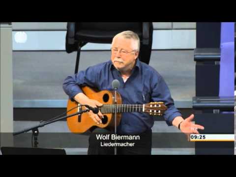 Biermanns Eklat im Bundestag (25 Jahre Mauerfall) + Zwischenrufe