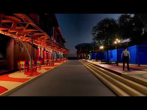 Así va a quedar el nuevo parque principal de San Roque de día y de noche