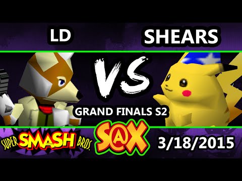 S@X - Shears (Pikachu) Vs. LD (Fox) SSB64 Grand Finals S2 - SSB64 - Smash 64
