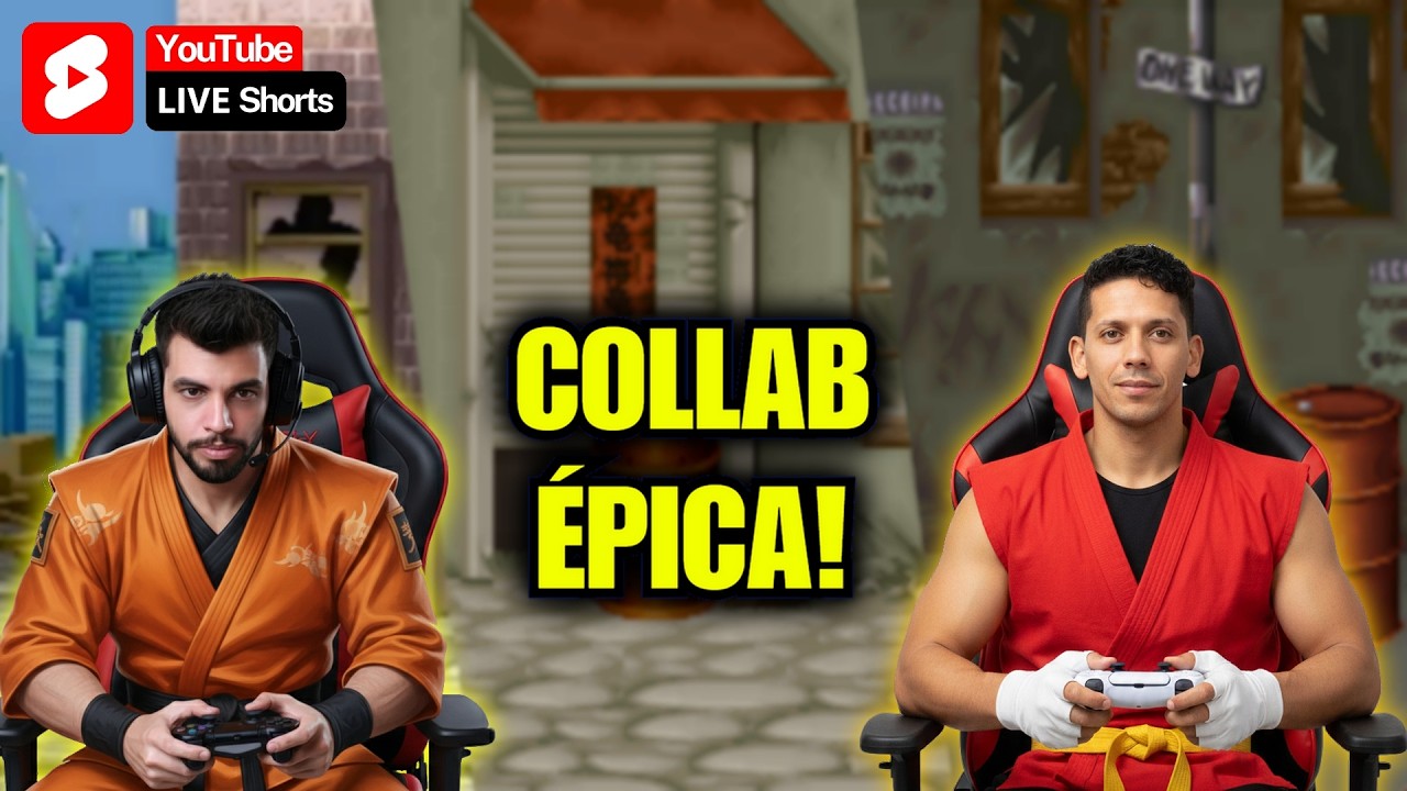 Zerando Final Fight 1, 2 e 3 de uma vez! 👊 Collab especial com  @FliperamacomCafé ​#liveshorts #live