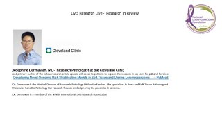 Pathology Perspectives and Recent Research - Video Thumbnail