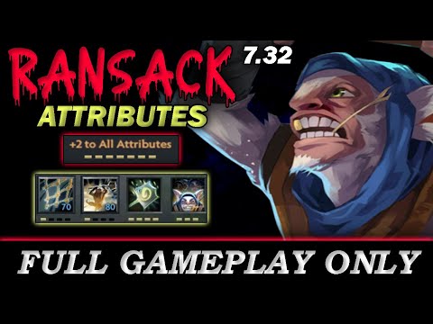 7.32 Ransack Attributes is still strong? - Full Gameplay Meepo #168