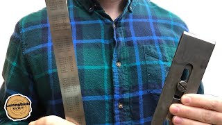How a SIMPLE RULER Will Save You Tons of Time Sharpening Plane Irons!